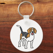 Beagle Schlüsselanhänger (Vorderseite)