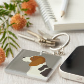 Beagle Schlüsselanhänger (Vorderseite rechts)