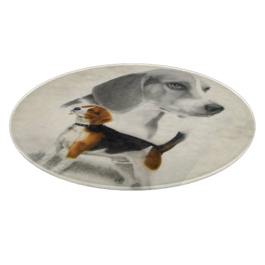 Beagle Schneidebrett (Ecke)