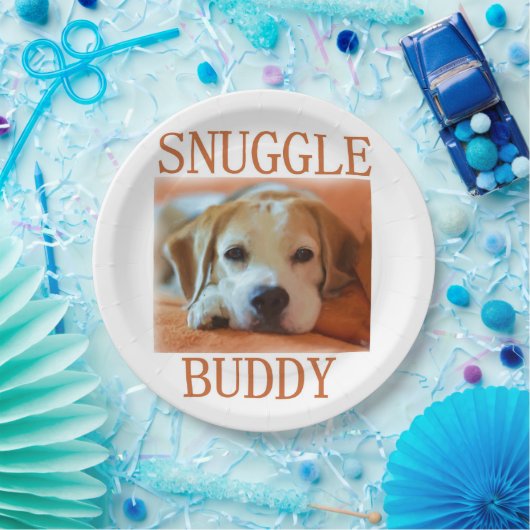 Beagle-Schnurrbart Pappteller (Party)