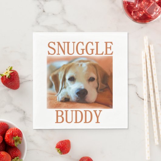 Beagle-Schnurrbart Serviette (Beispiel)