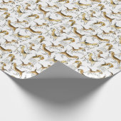 Beagle Schönheit: Wasserfarben-Hundemuster Geschenkpapier (Ecke)