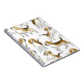 Beagle Schönheit: Wasserfarben-Hundemuster Notizblock (Rechte Seite)