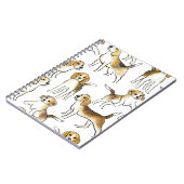 Beagle Schönheit: Wasserfarben-Hundemuster Notizblock (Linke Seite)