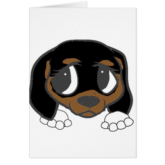 Beagle schwarz-braun pinkeln (Vorne)