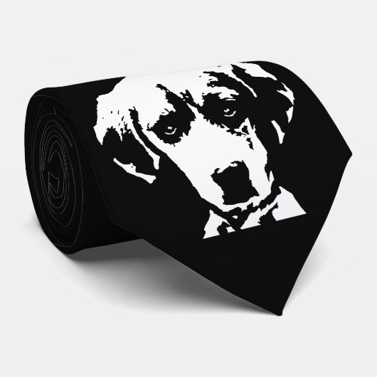 Beagle-schwarze u. weiße krawatte (Gerollt)