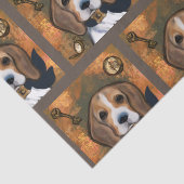 Beagle Seidenpapier (Detail)