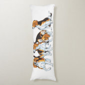 Beagle Seitenschläferkissen (Vorderseite Vertikal)