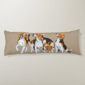 Beagle Seitenschläferkissen (Rückseite)
