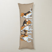 Beagle Seitenschläferkissen (Rückseite (Vertikal))