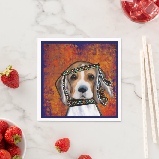 Beagle Serviette (Beispiel)