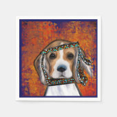 Beagle Serviette (Vorderseite)