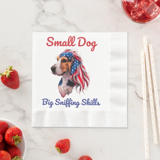 Beagle Serviette (Beispiel)