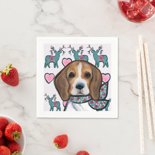 Beagle Serviette (Beispiel)