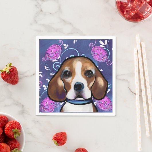 Beagle Serviette (Beispiel)