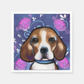 Beagle Serviette (Vorderseite)