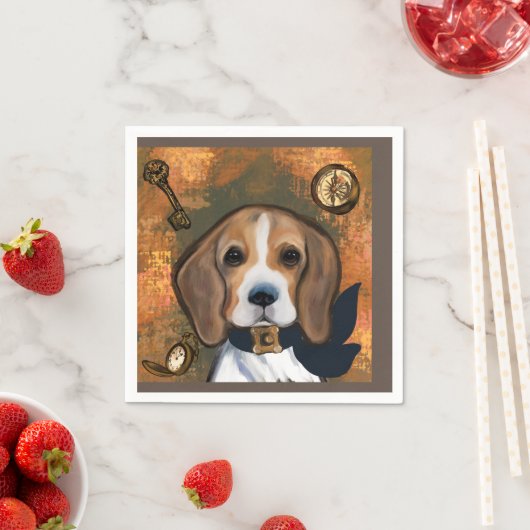 Beagle Serviette (Beispiel)