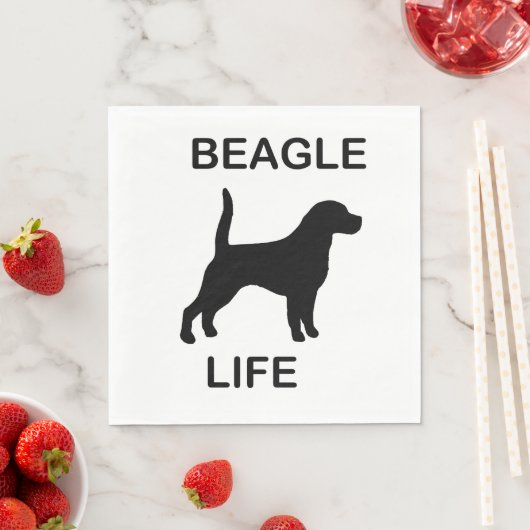 Beagle Serviette (Beispiel)