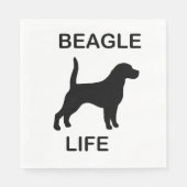 Beagle Serviette (Vorderseite)