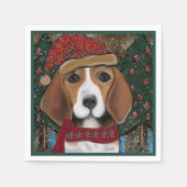 Beagle Serviette (Vorderseite)