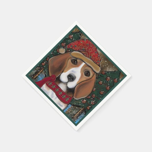 Beagle Serviette (Ecke)