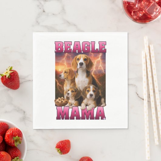 Beagle Serviette (Beispiel)