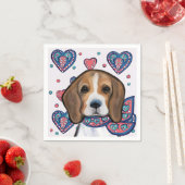 Beagle Serviette (Beispiel)