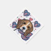 Beagle Serviette (Ecke)