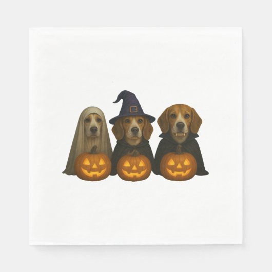 Beagle Serviette (Vorderseite)