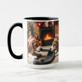 Beagle Sharing Weihnachts Coffee Tasse Cup (Links)