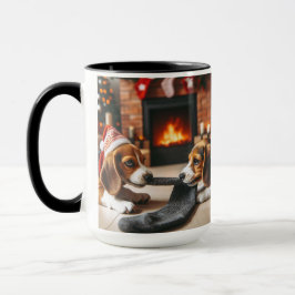 Beagle Sharing Weihnachts Coffee Tasse Cup