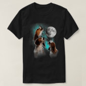 Beagle Shirt, Beagle Howling am Mond, Beagle L T-Shirt (Design vorne)