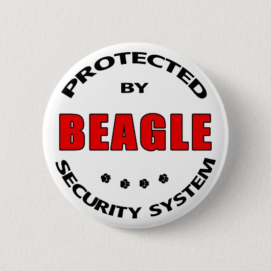 Beagle-Sicherheit Button (Vorderseite)