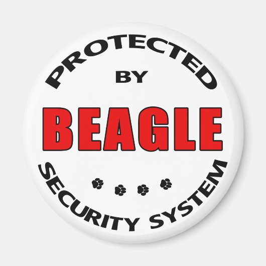 Beagle-Sicherheit Magnet (Vorne)