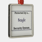 Beagle-Sicherheitssystem Ornament Aus Metall (Rechts)