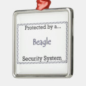 Beagle-Sicherheitssystem Ornament Aus Metall (Links)