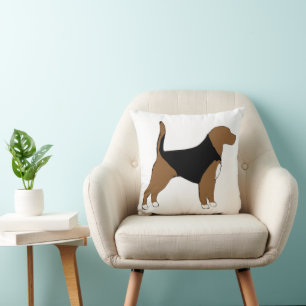 Beagle Silhouette Kissen