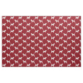 Beagle-Silhouette-Muster-Rot Stoff (Fat Quarter (45,7 x 55,9 cm))