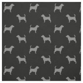 Beagle-Silhouette-Muster Stoff (Muster)