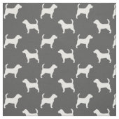 Beagle-Silhouette-Muster Stoff (Muster)