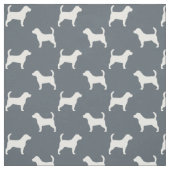 Beagle-Silhouette-Muster Stoff (Muster)