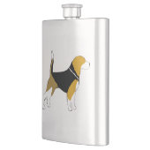 Beagle Silhouette.png Flachmann (Links)