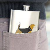 Beagle Silhouette.png Flachmann (Beispiel)