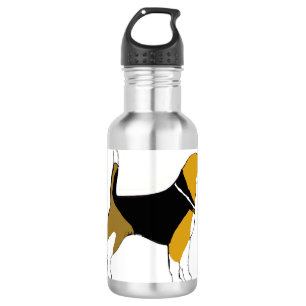 Beagle Silhouette.png Trinkflasche