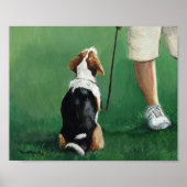 Beagle Sit Art Print Poster (Vorne)