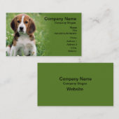 Beagle Sitzkarte Visitenkarte (Vorne/Hinten)