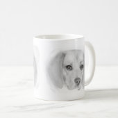 Beagle Sketch Tasse (VorderseiteRechts)
