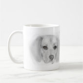 Beagle Sketch Tasse (Links)