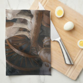 Beagle Snowy Sleigh Weihnachtsdekor Geschirrtuch (Viertel Falte)