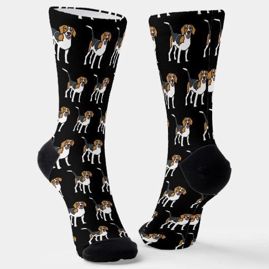 Beagle Socken (Gewinkelt)